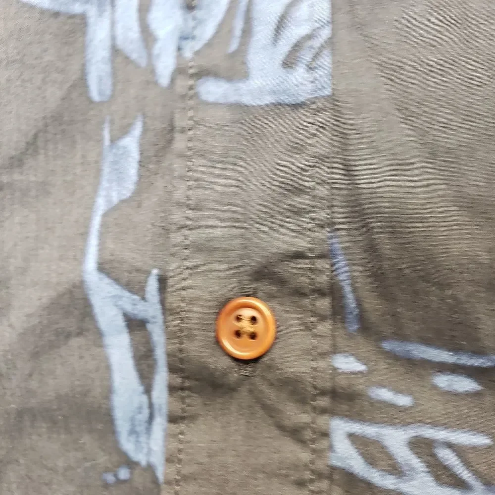 J. Crew Secret Wash Batik Button Up Size Small